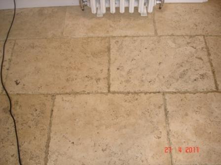 Travertine Before Cleaning and Sealing