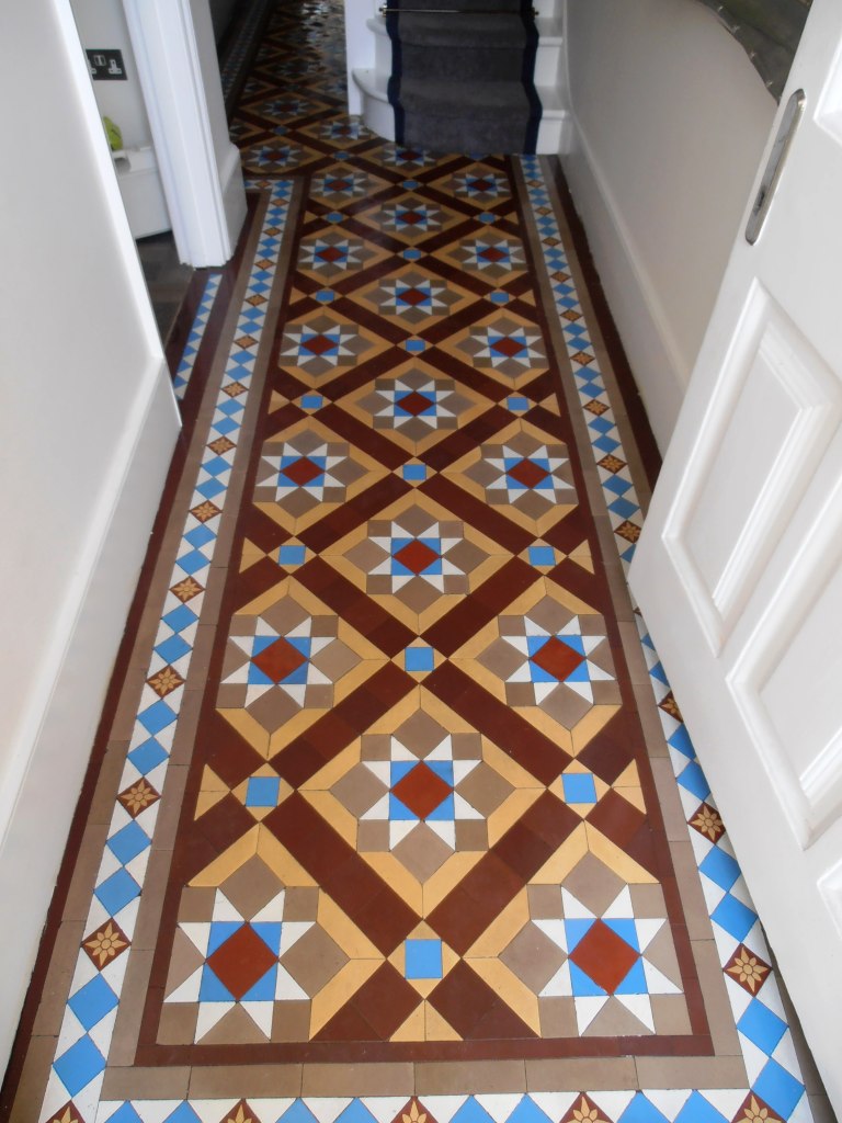 Victorian floor after cleaning and rebuilding Sevenoaks