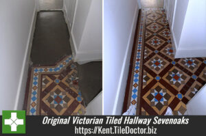 Original Victorian Tiled Hallway Extended and Refreshed in Sevenoaks